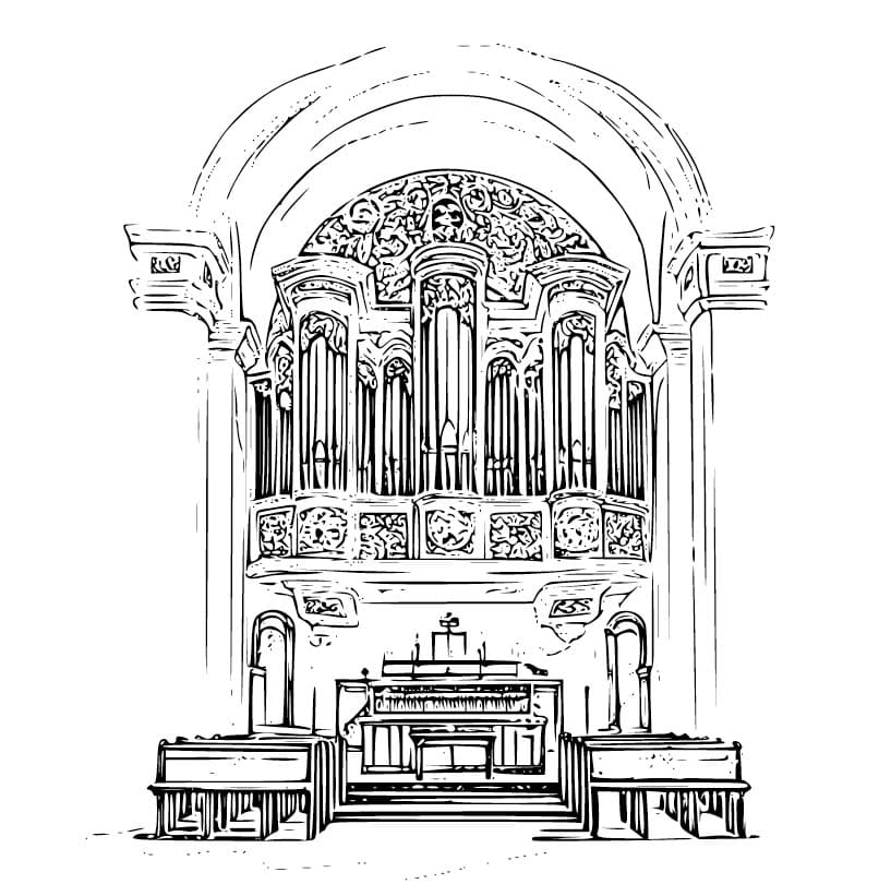 Afbeelding Orgel afdrukbaar