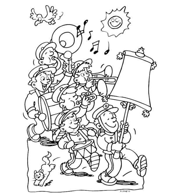 Afbeelding Orkest afdrukbaar
