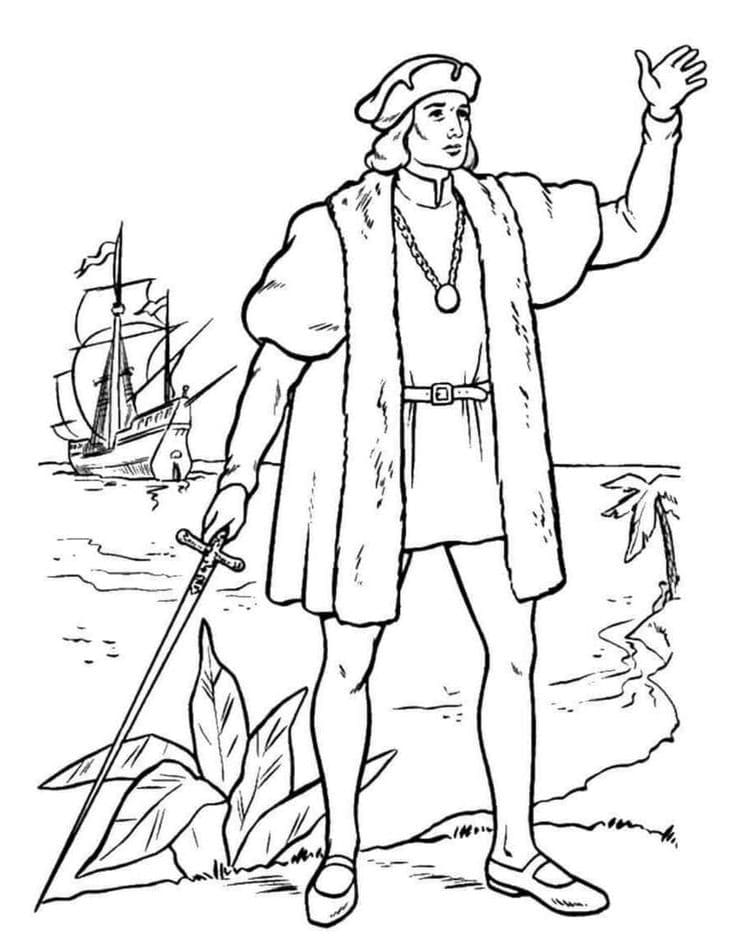 Christopher Columbus afdrukbaar