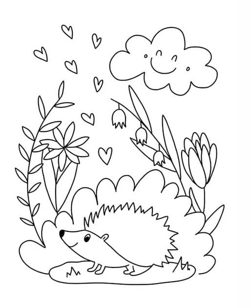 Egel herfst afdrukbaar