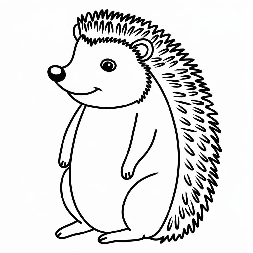 Egel peuters afdrukbaar