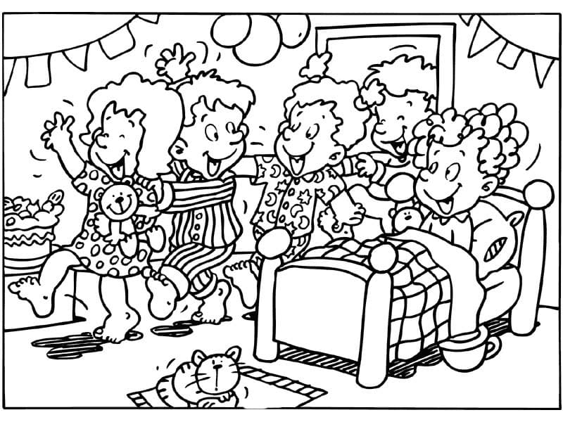 Feest Kleurplaten Kinderen Kleurplaat Feest Kleurplaten Kinderen Kleurplaat