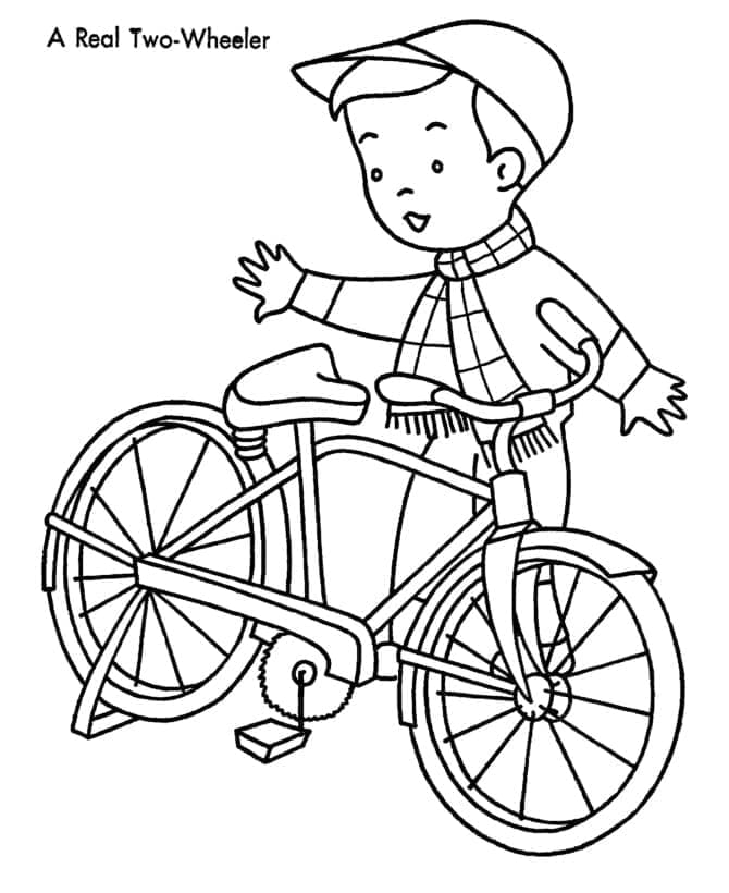 Fiets gratis afdrukbaar