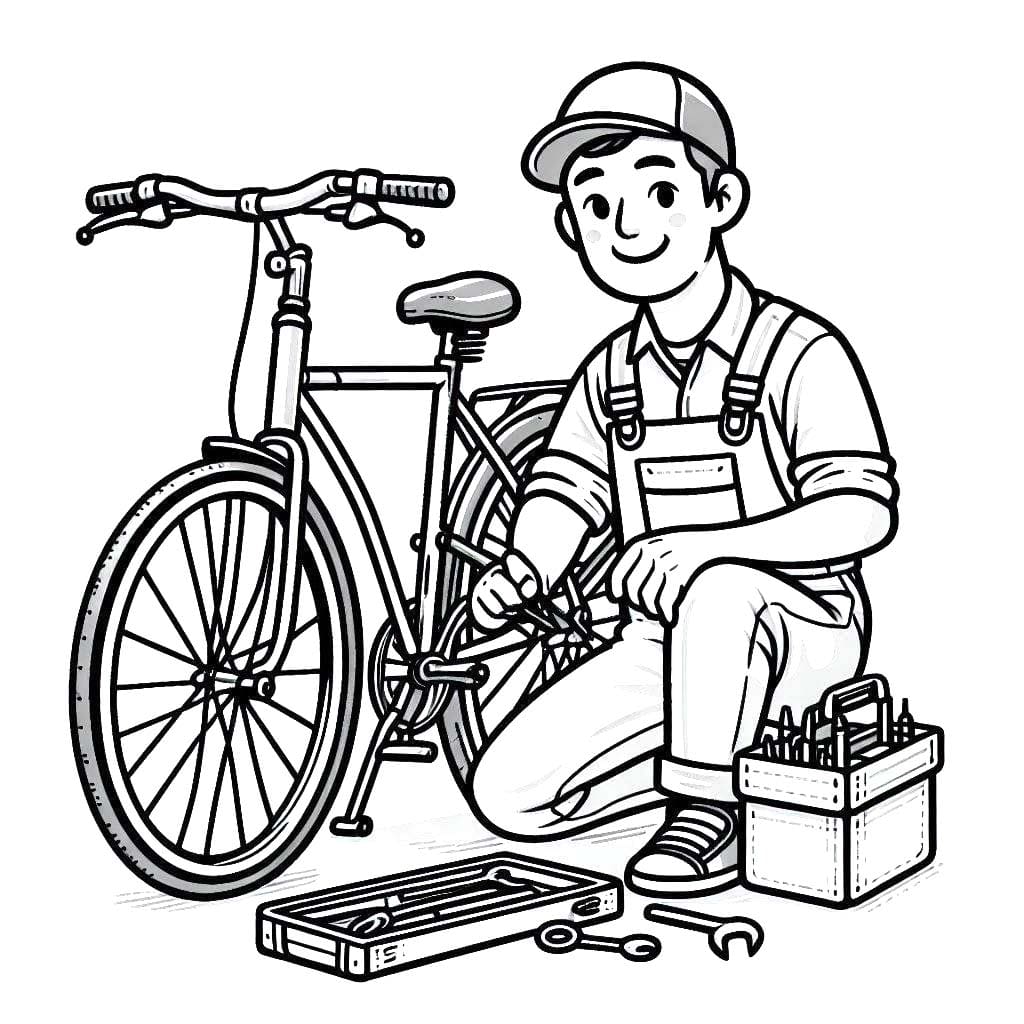 Fietsenmaker gratis afdrukbaar