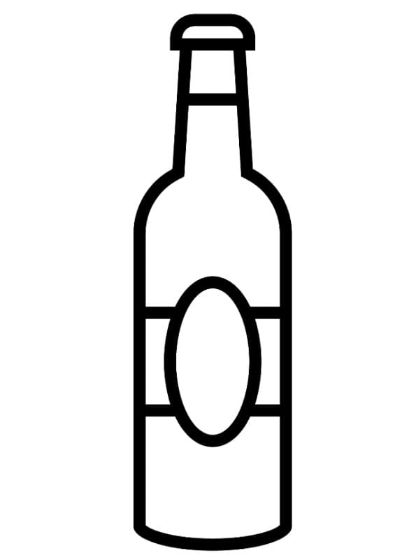 Flesje bier afdrukbaar