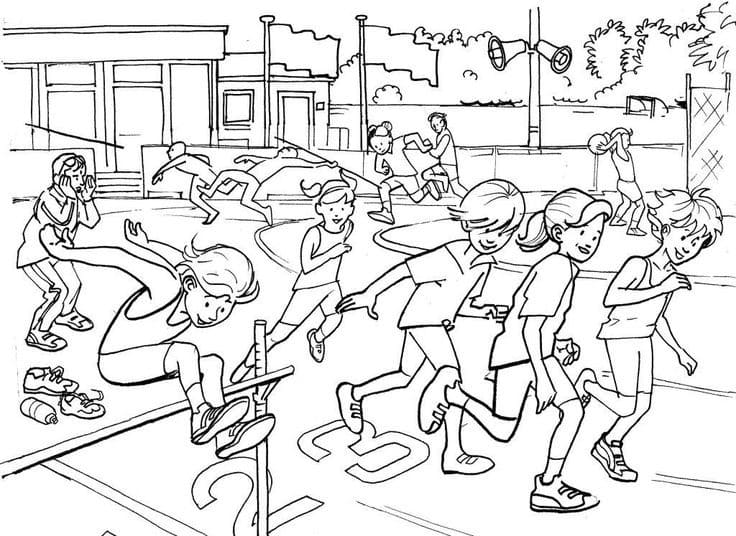 Gymzaal afdrukbaar