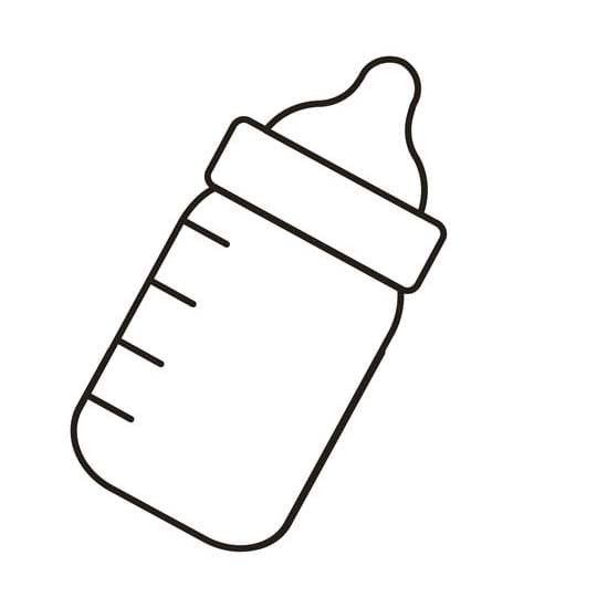 Teken babyfles gratis