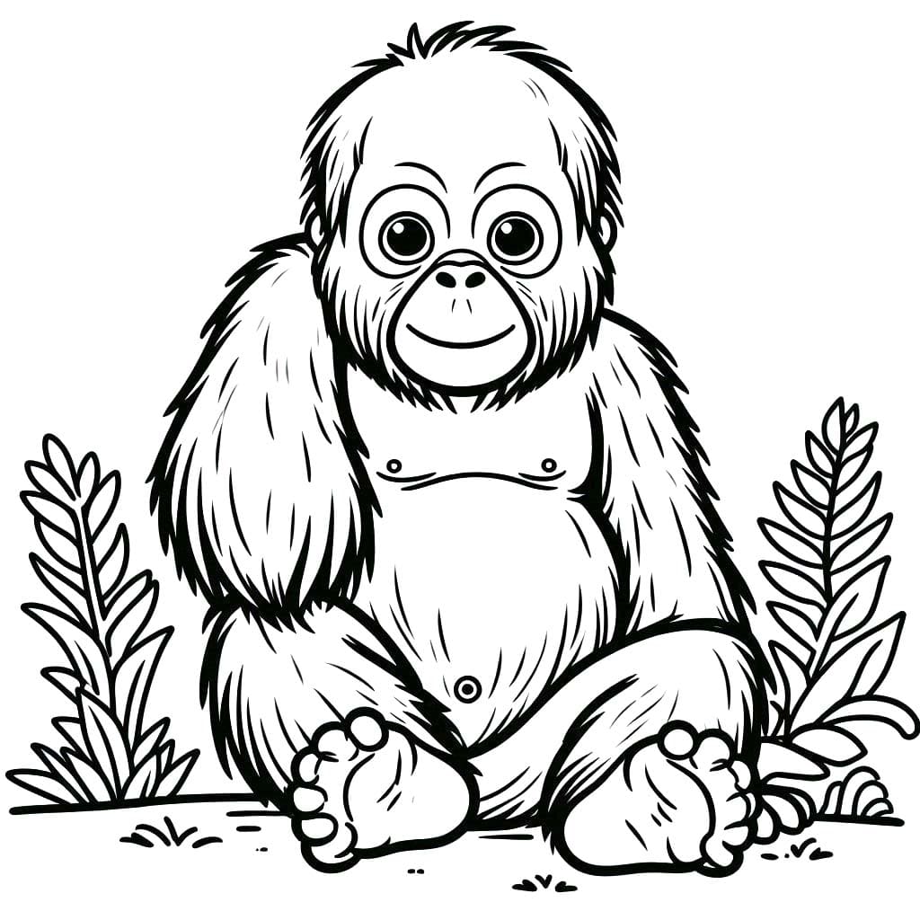 Teken Orang-oetans 6