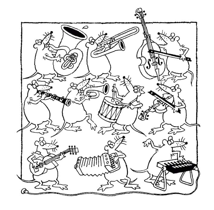 Teken Orkest afdrukbaar