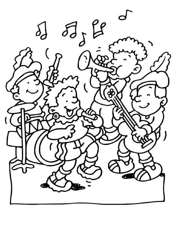Teken Orkest eenvoudig