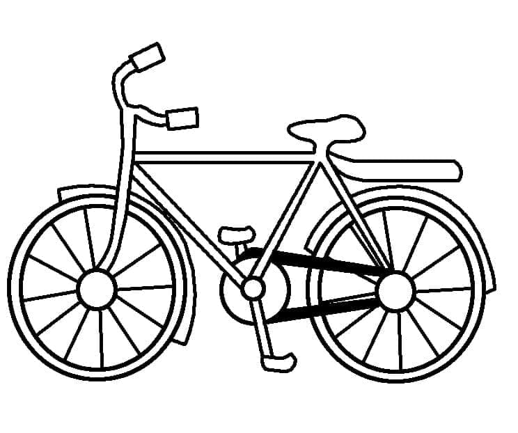 Tekenen Fiets afdrukbaar