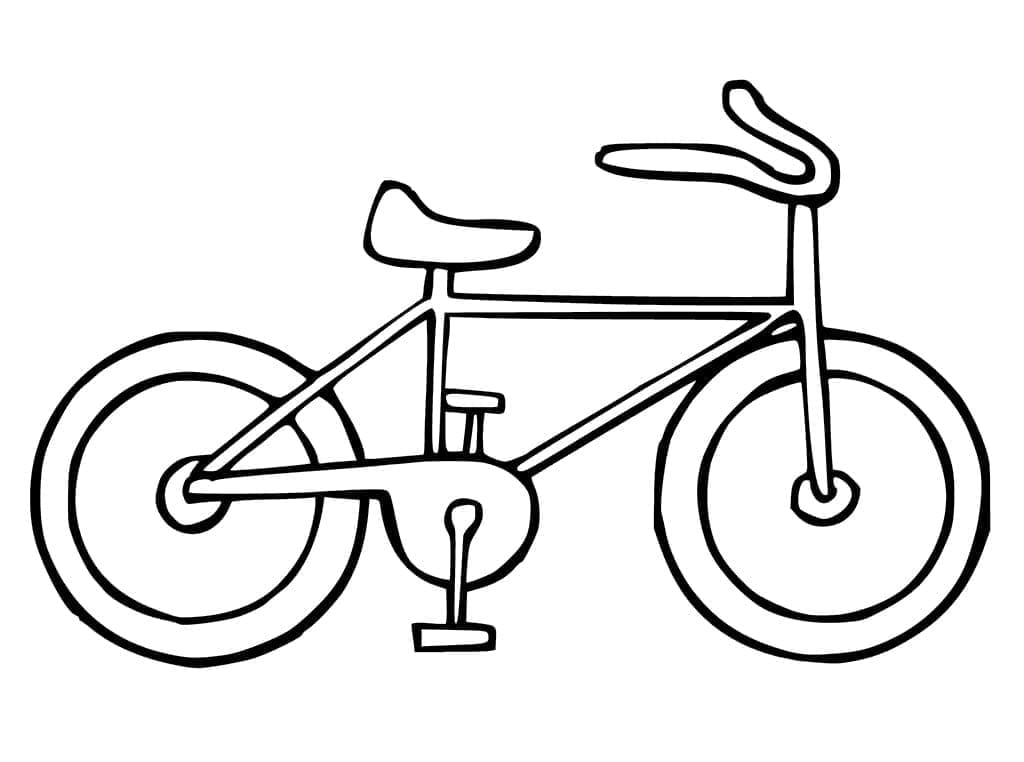 Tekenen Fiets gratis afdrukbaar