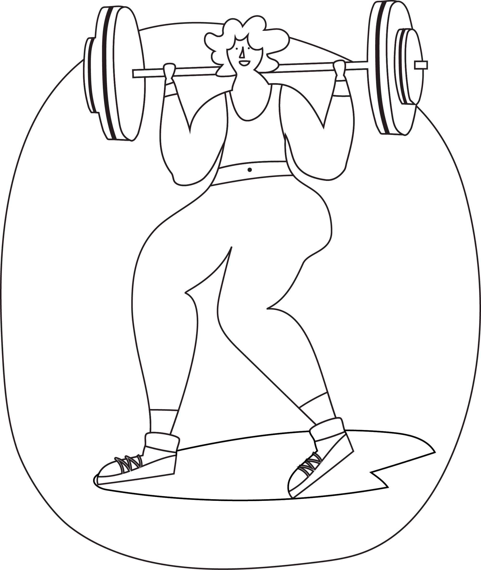 Tekenen gymzaal gratis afdrukbaar