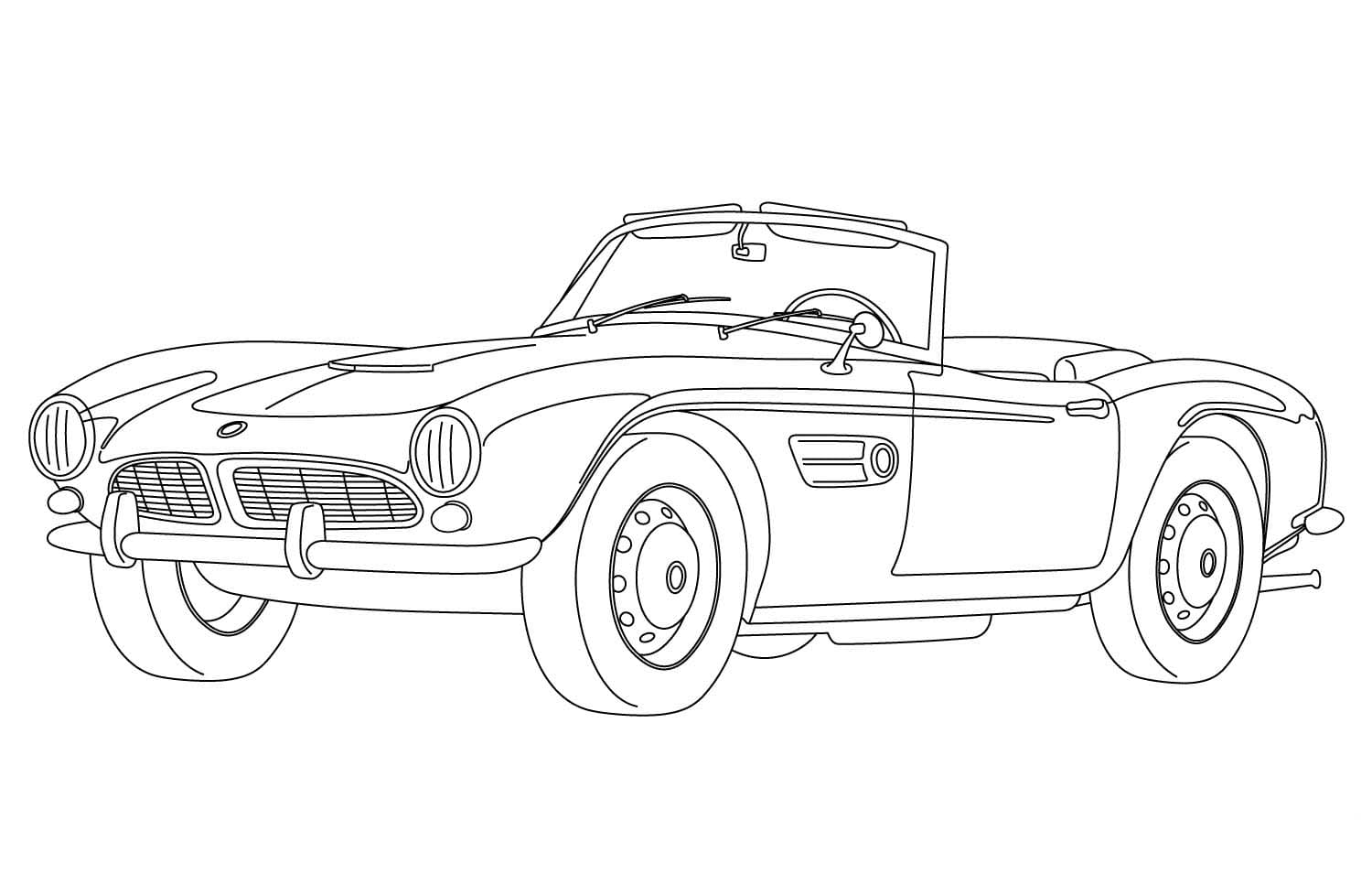 Tekenen oldtimer basis