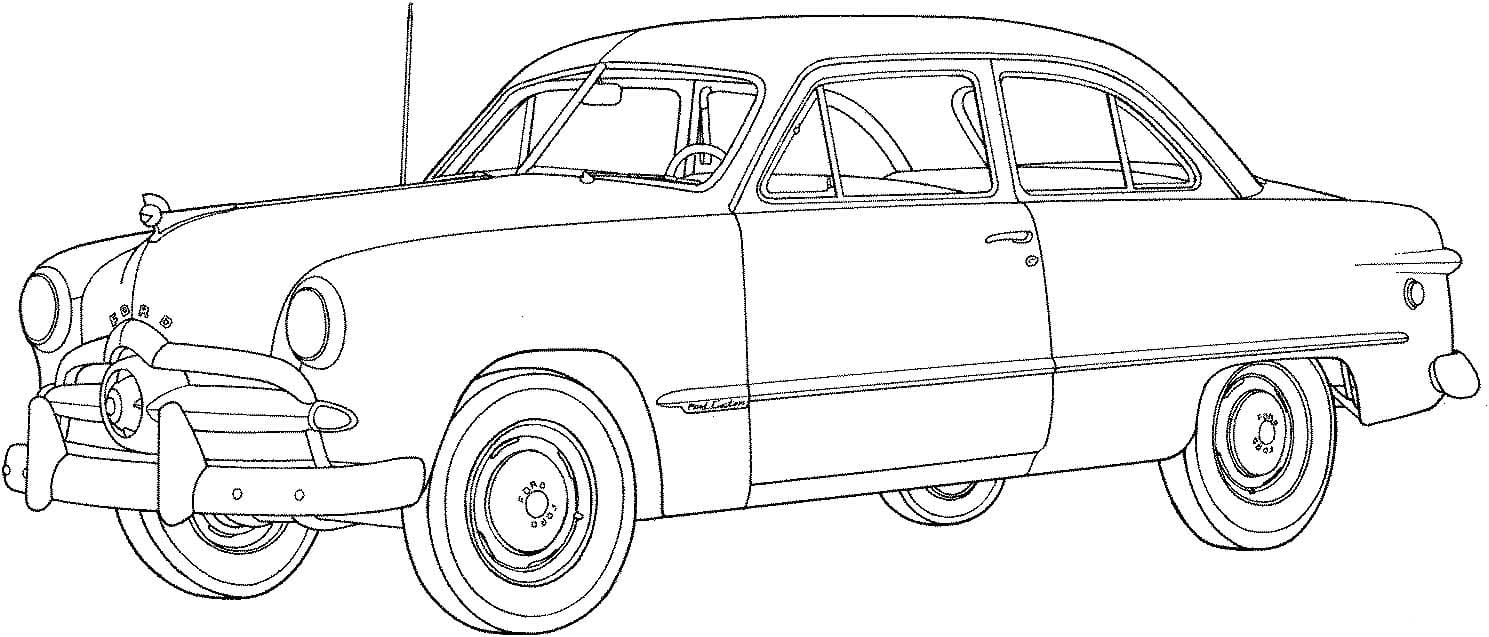 Tekenen oldtimer gratis