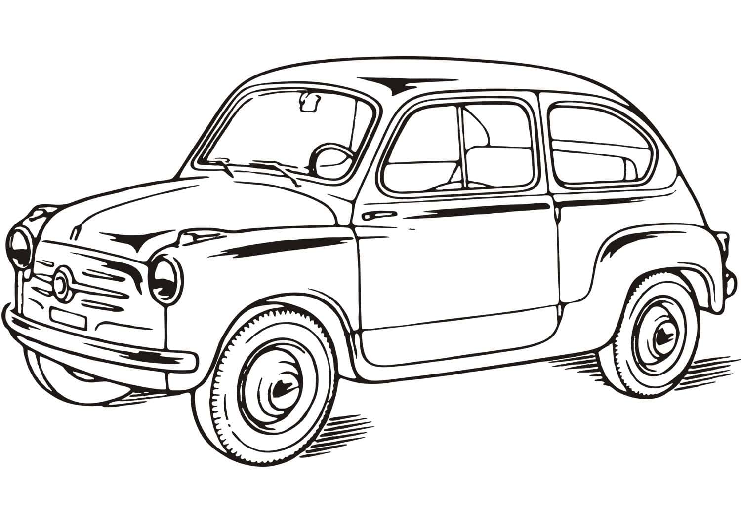 Tekenen oldtimer Gratis voor kinderen