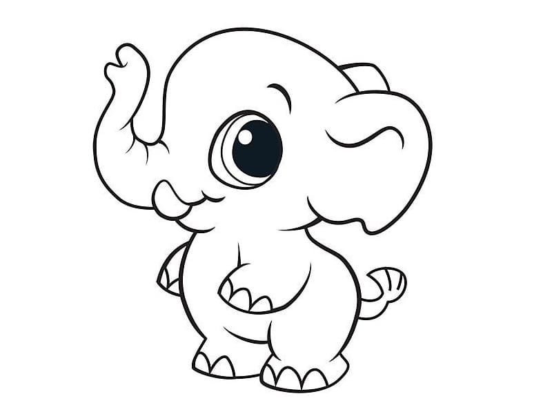 Tekenen olifant peuters