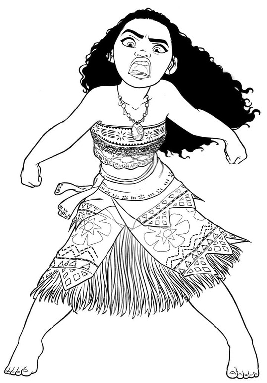 Tekenen Vaiana 4