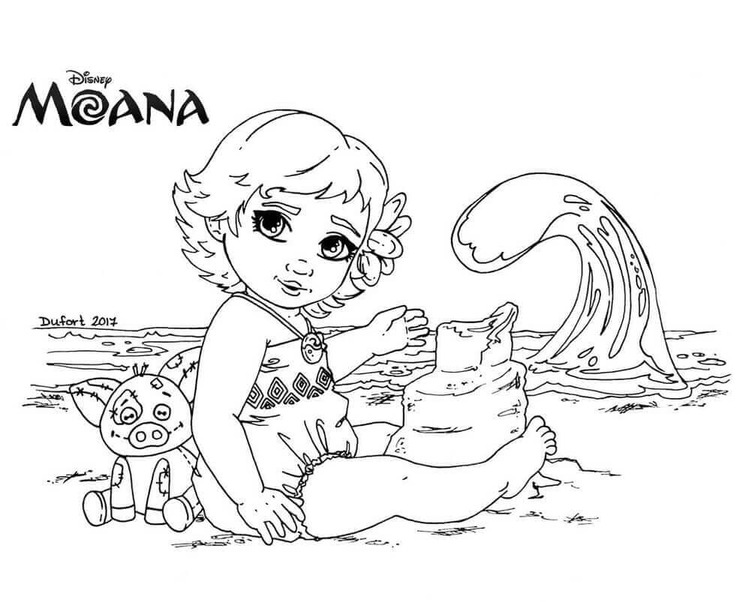 Tekenen Vaiana 8
