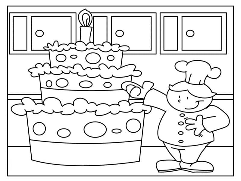 Tekening feest verjaardag gratis