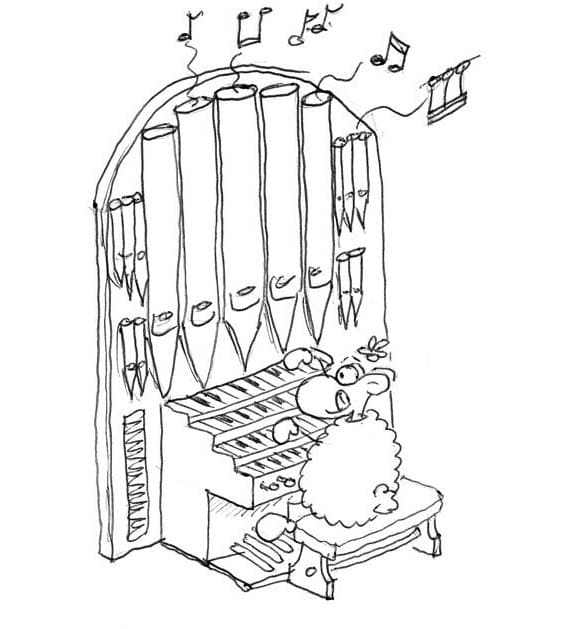 Tekening Orgel