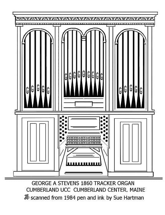 Tekening Orgel voor kinderen