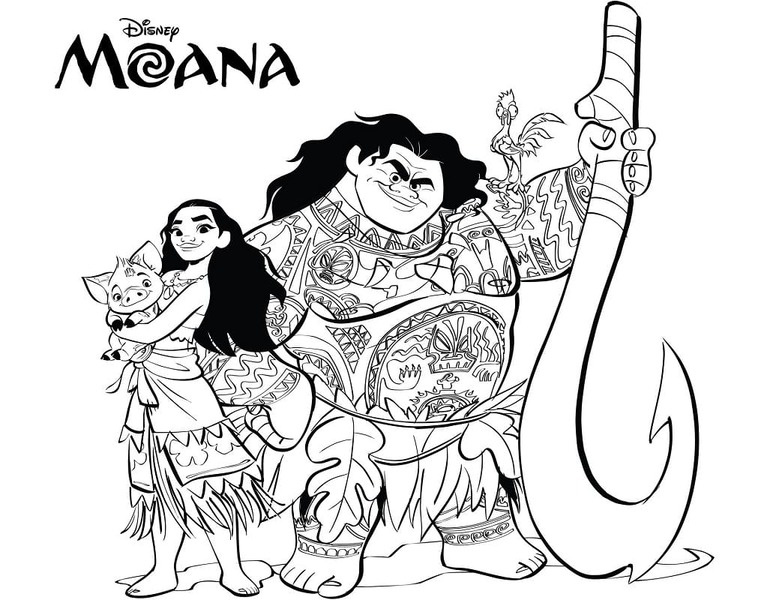 Vaiana gratis afdrukbaar