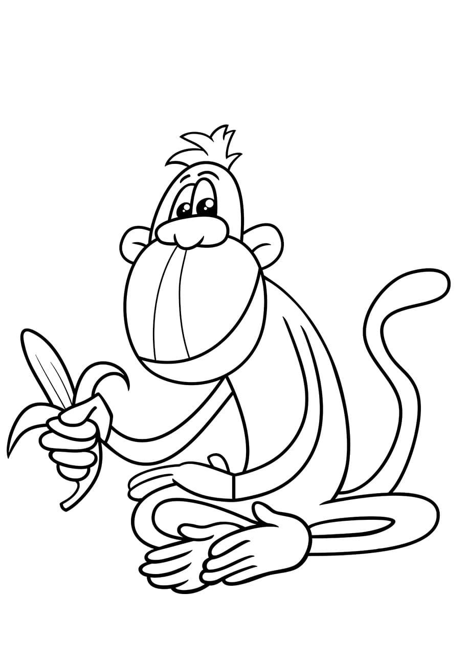 Aap met Banaan simpel