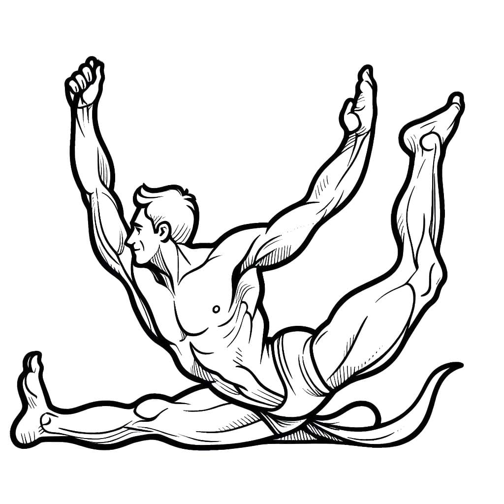 Acrobat gratis printbaar voor kinderen