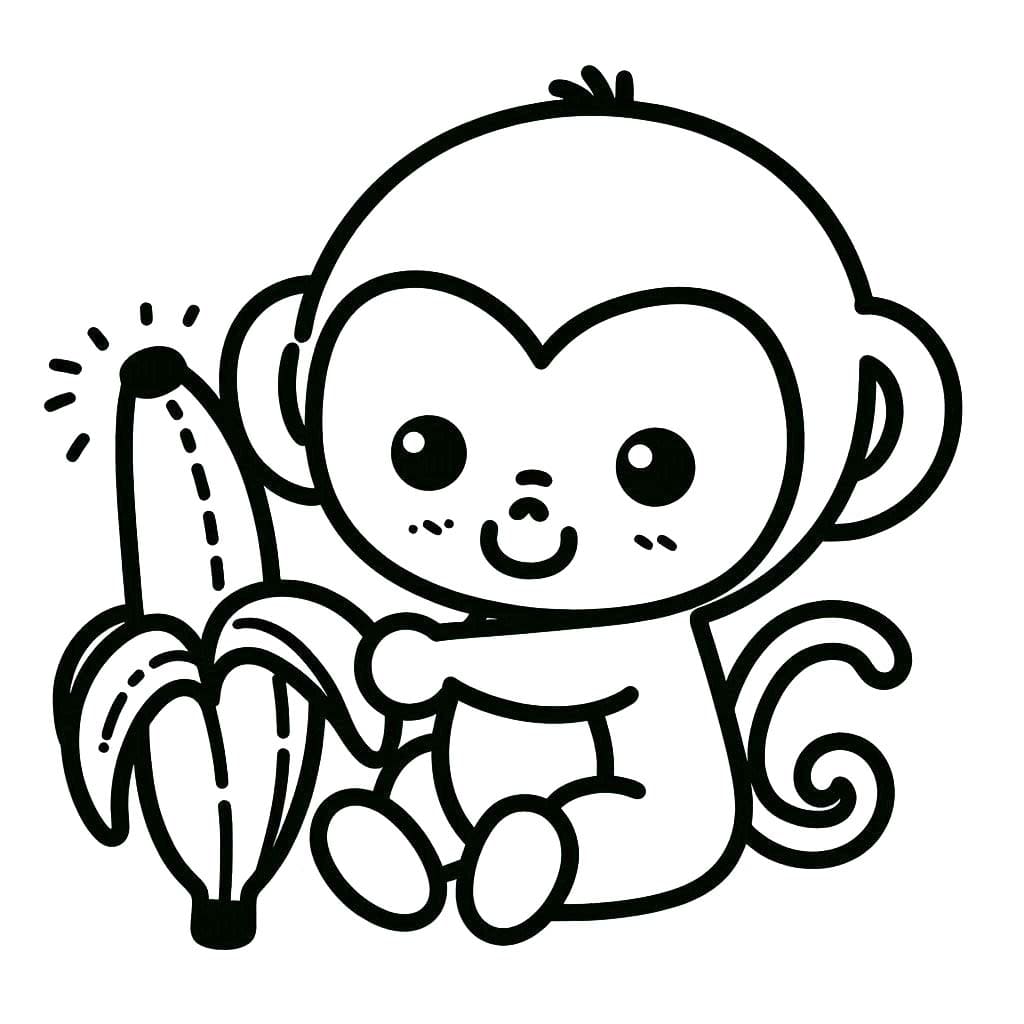 Afbeelding Aap met Banaan