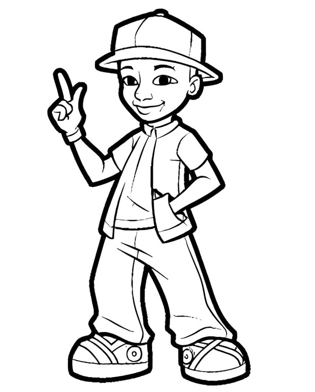 Afbeelding Hip Hop Dans gratis afdrukbaar