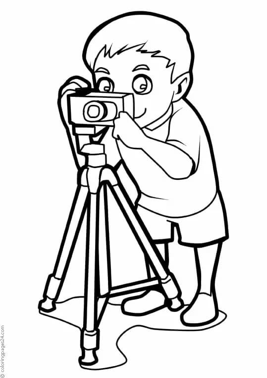 Fotograaf afdrukbaar eenvoudig