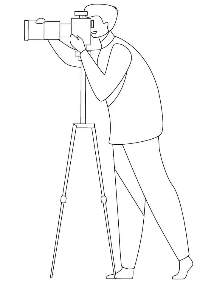 Fotograaf afdrukbaar voor kinderen
