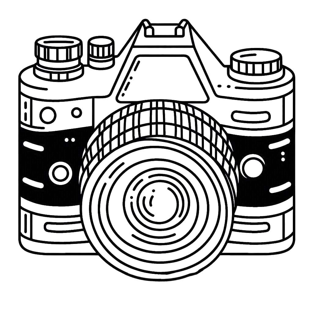 Fototoestel afdrukbaar voor kinderen
