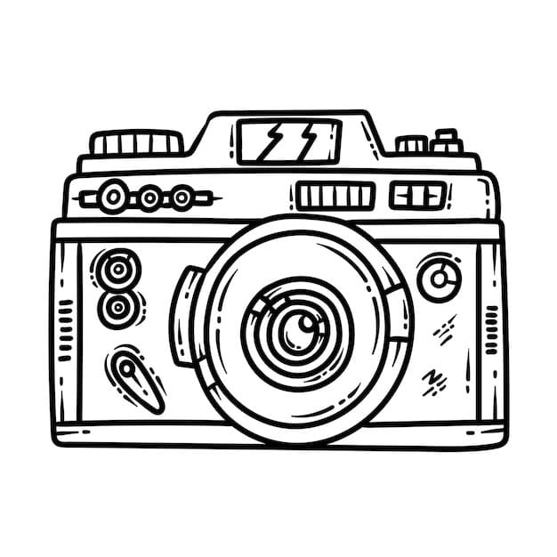 Fototoestel gratis printbaar voor kinderen