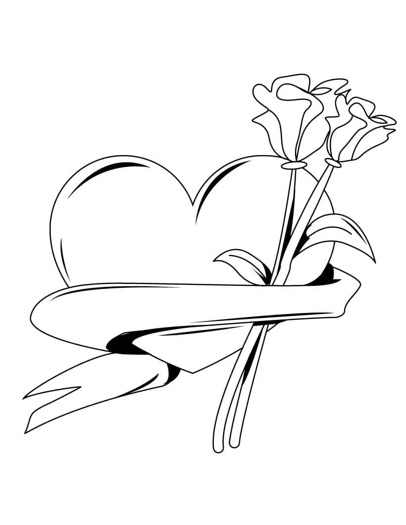 Hartjes en bloemen