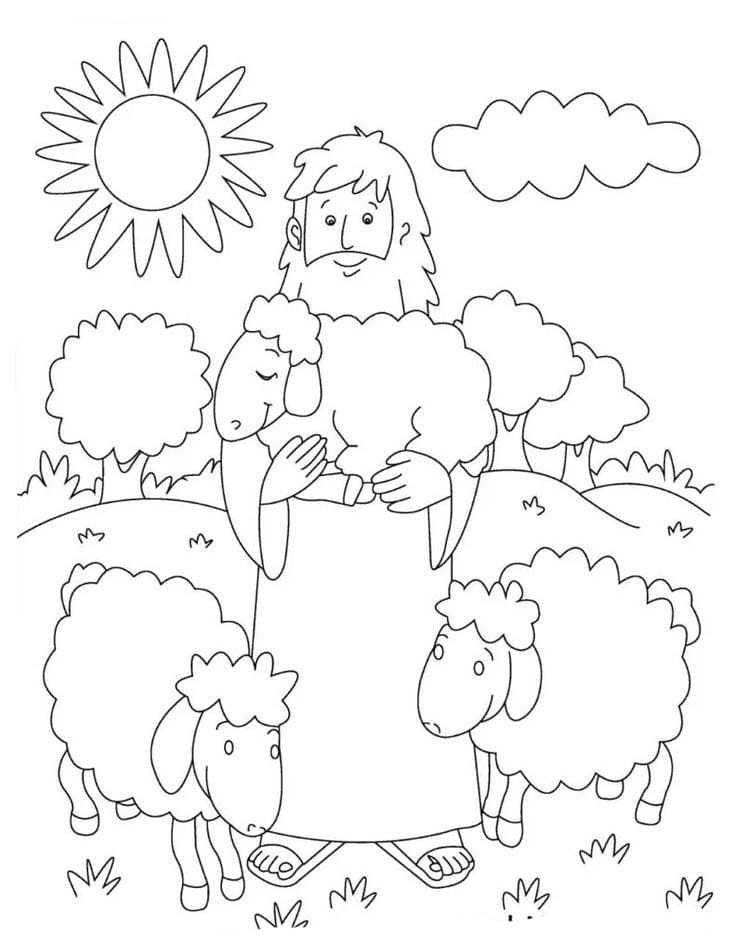 Het verloren schaap afdrukbaar