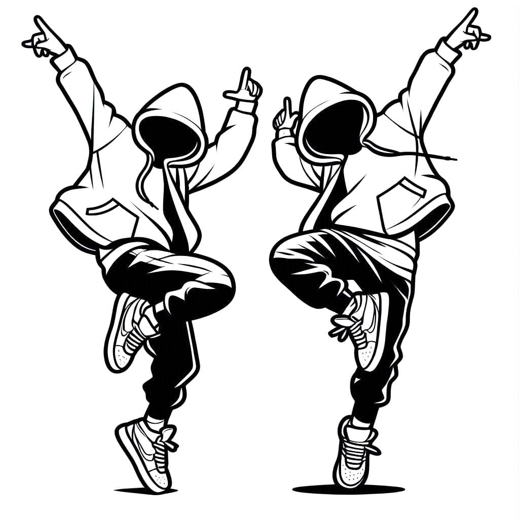 Hip Hop Dans gratis afdrukbaar