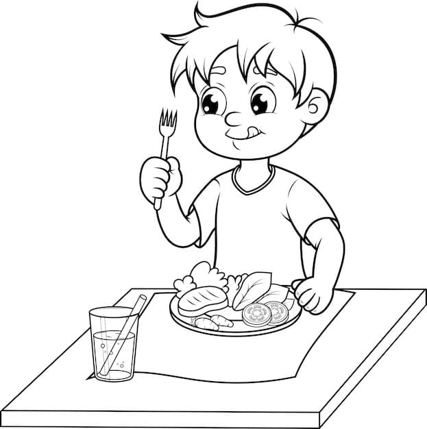 Ontbijt eenvoudig bij kinderen