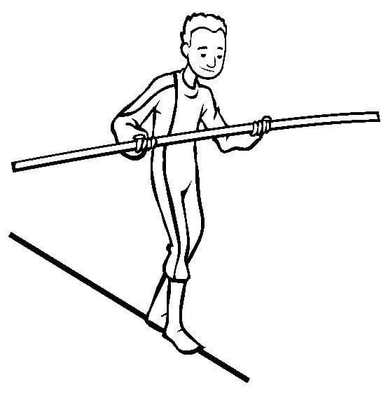 Tekenen Acrobat eenvoudig