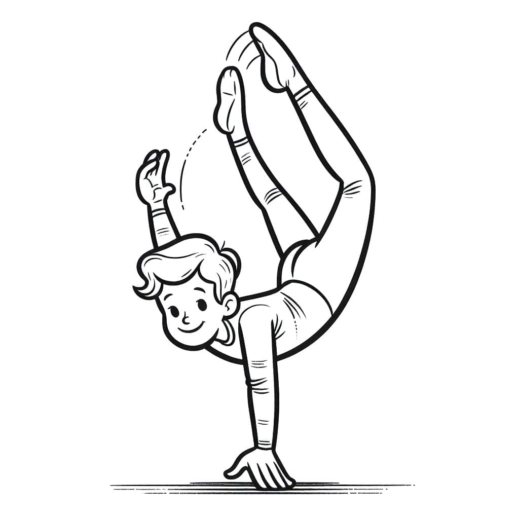 Tekenen Acrobat gratis simpel
