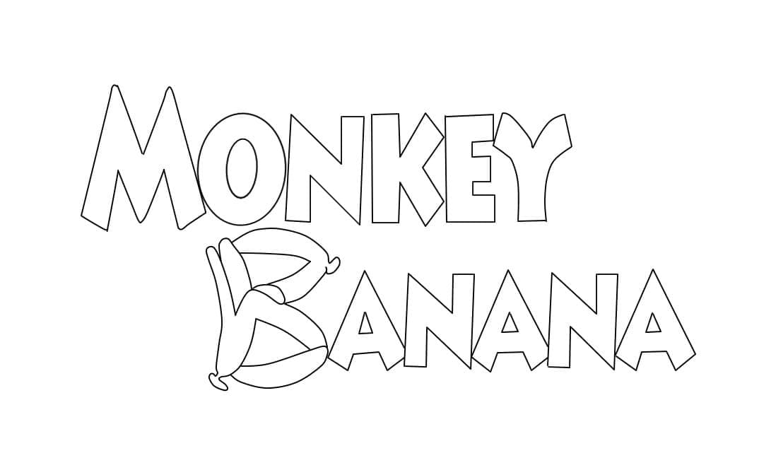 Tekenen brief Aap met Banaan