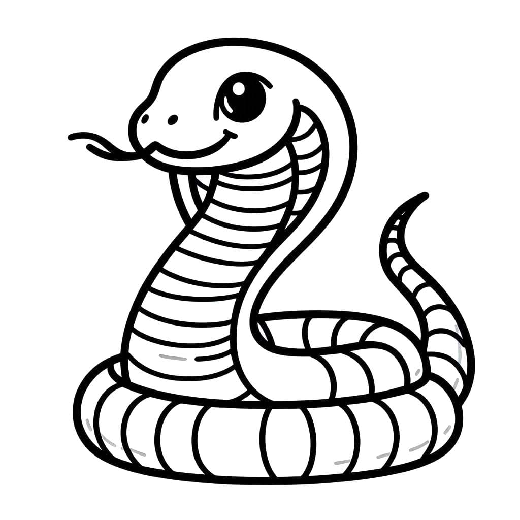 Tekenen Cobra Slang 1