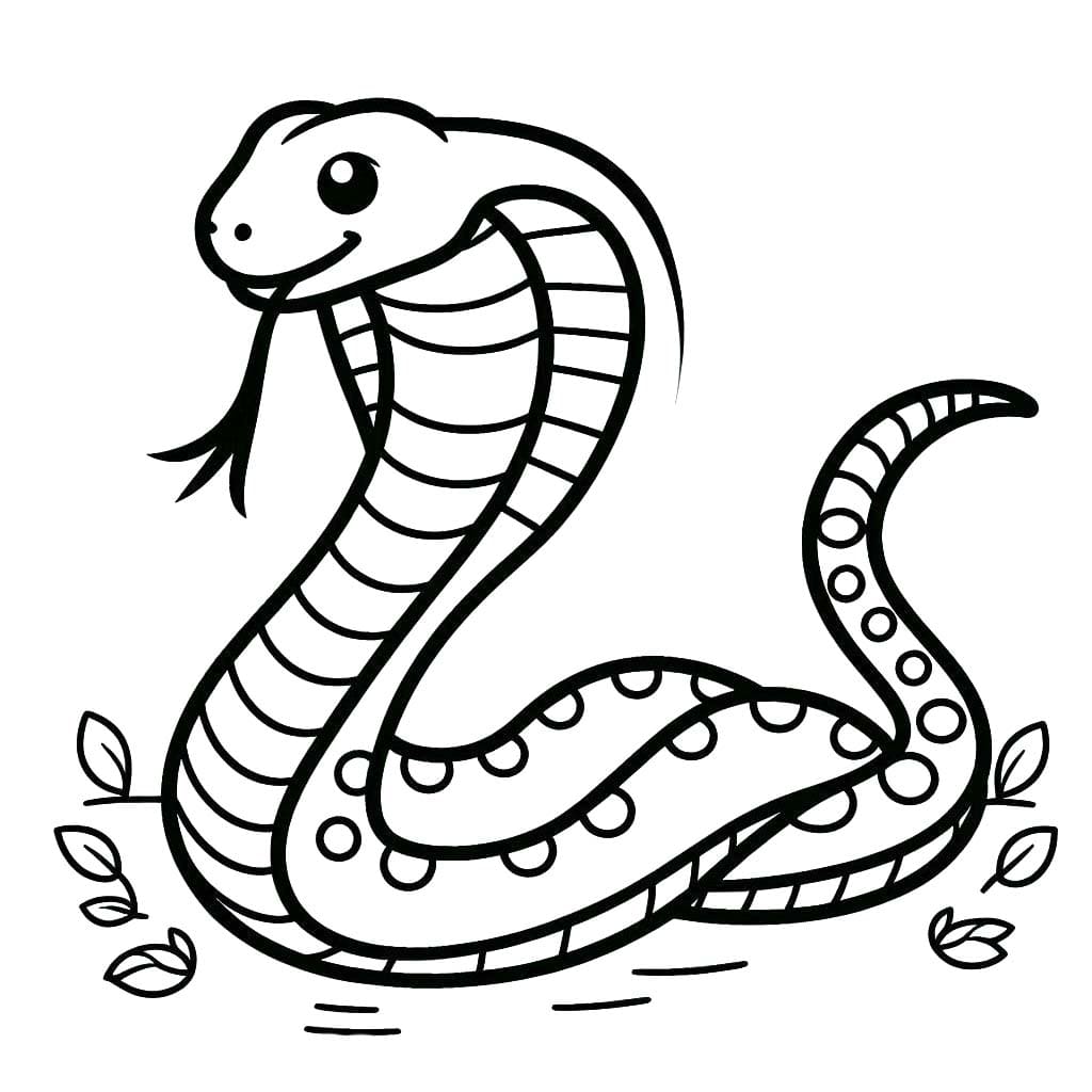 Tekenen Cobra Slang 4