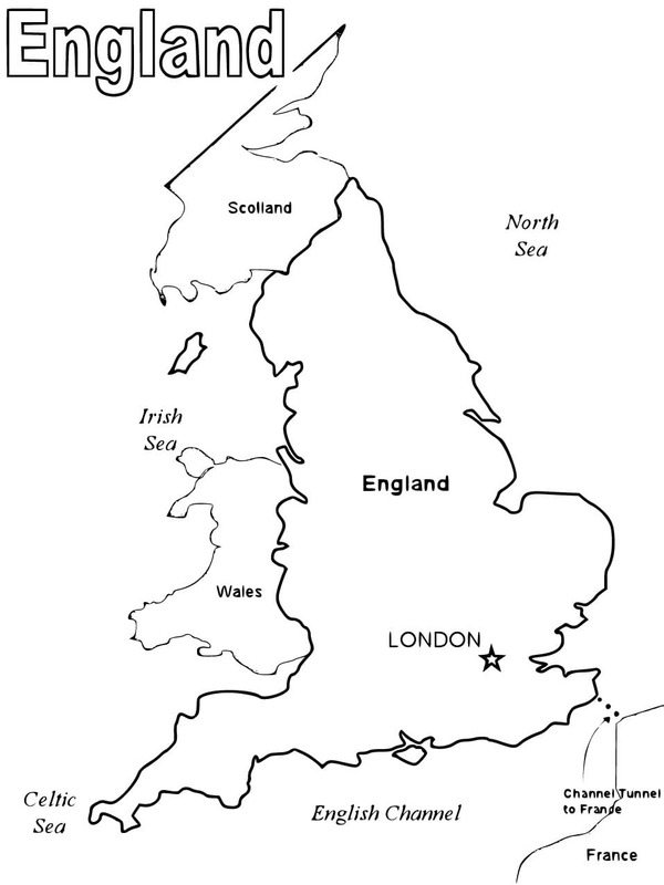 Tekenen Engeland kaart