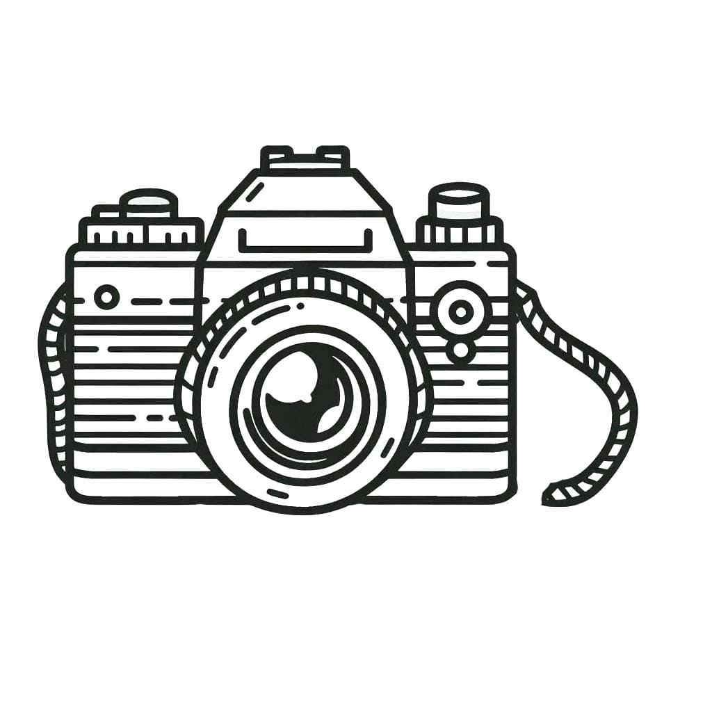 Tekenen Fototoestel eenvoudig