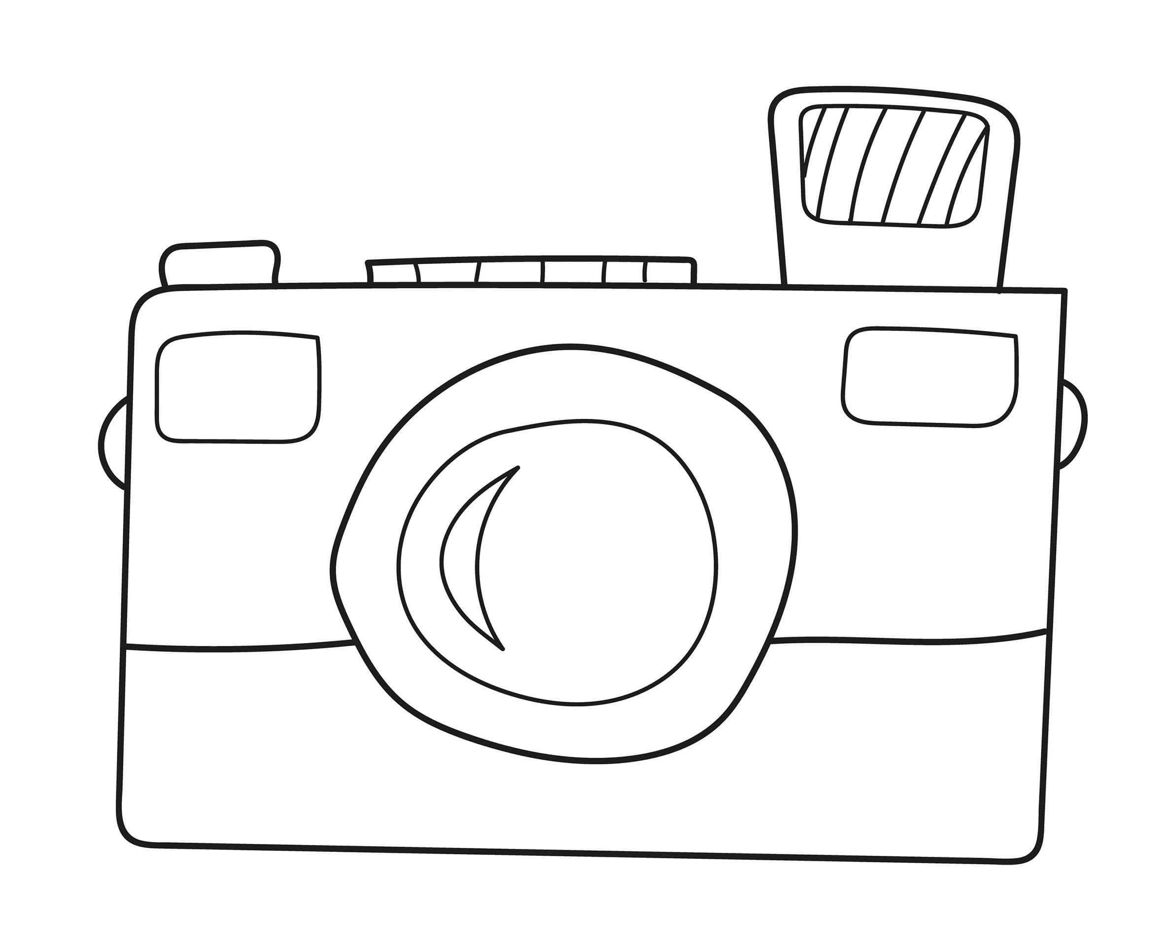 Tekenen Fototoestel gratis afdrukbaar