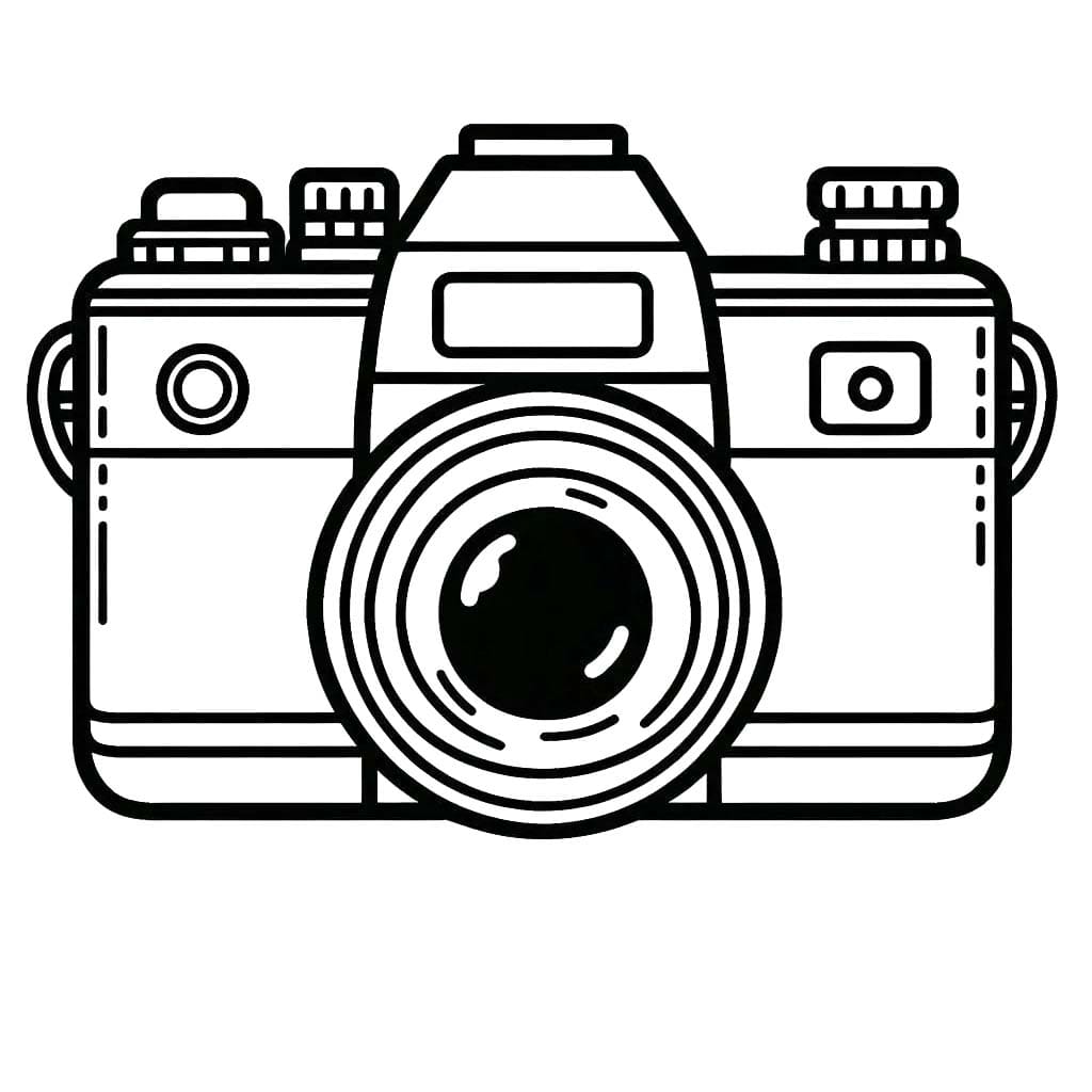 Tekenen Fototoestel gratis eenvoudig