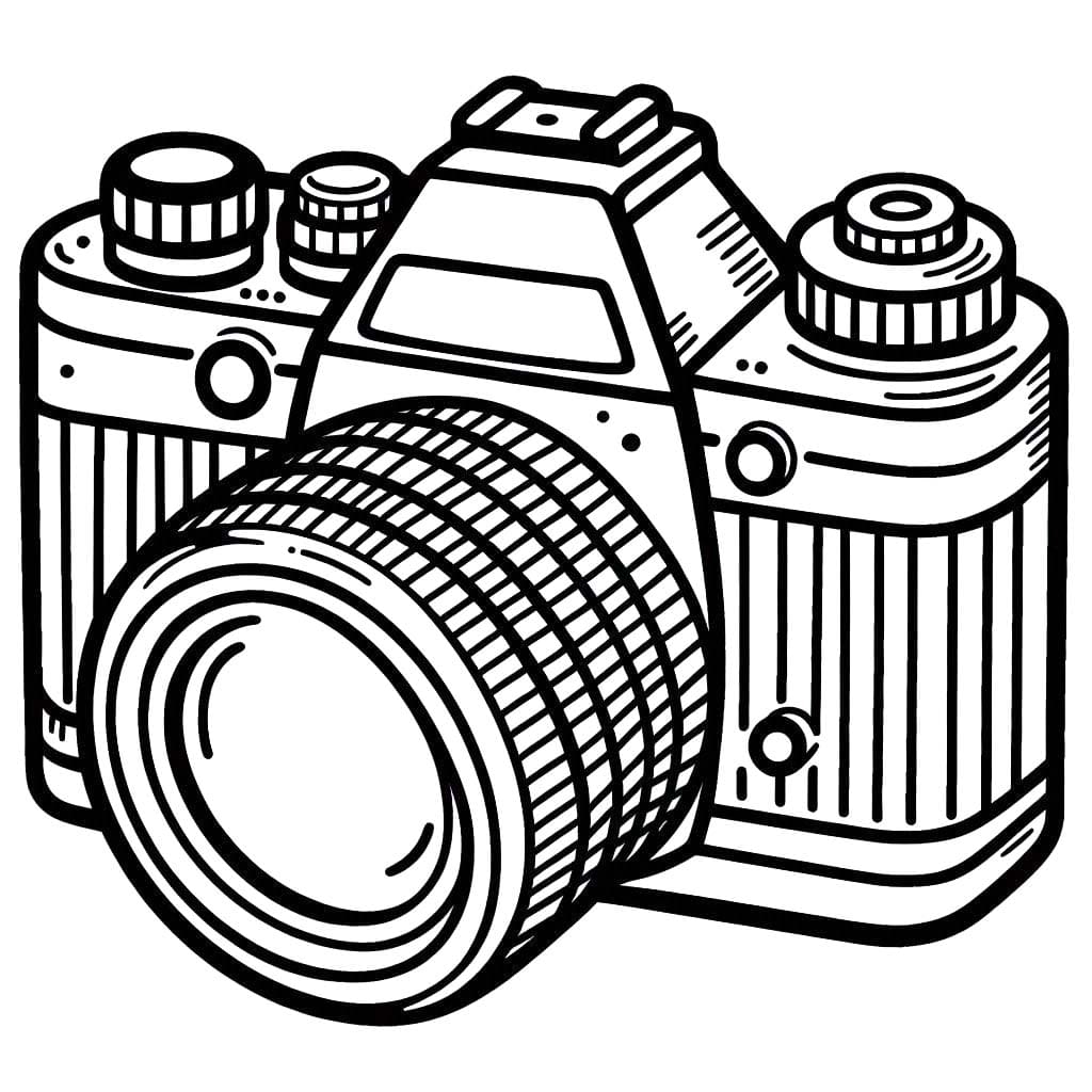 Tekenen Fototoestel gratis simpel