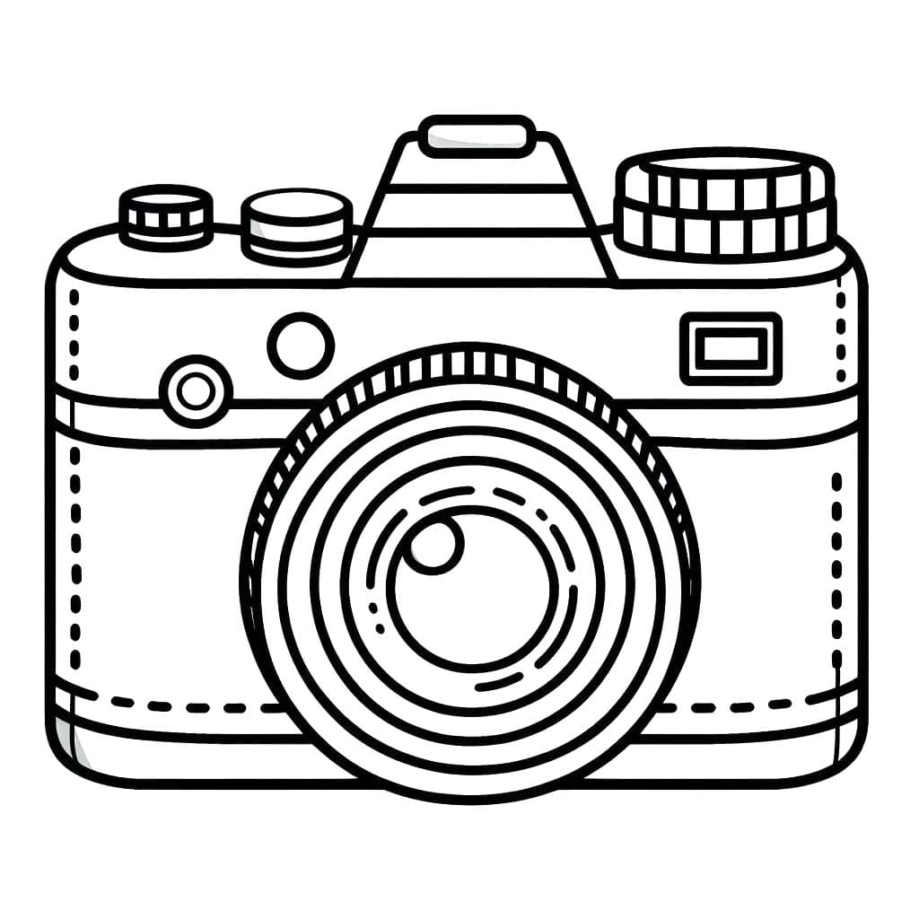 Tekenen Fototoestel gratis voor kinderen